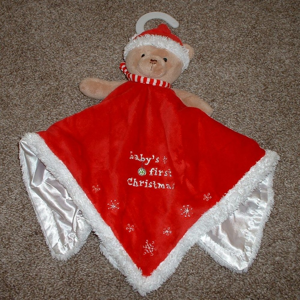 NEW Baby's First Christmas Security Blanket Lovey